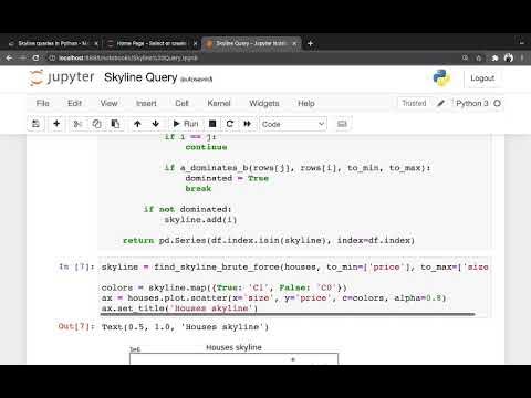 data mining skyline query python programming - YouTube