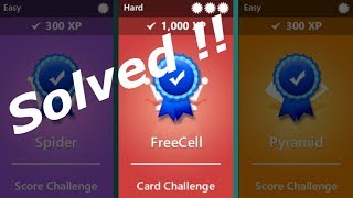 FreeCell Challenge Solved 5 April 2019 Hard Level