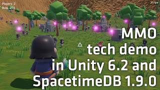 MMO tech demo in Unity 6.2 and SpacetimeDB 1.9.0