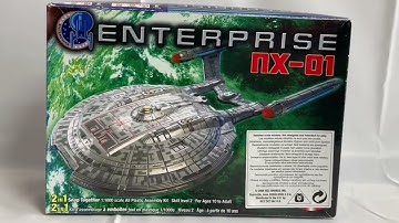 Polor Lights 2006 Star Trek Enterprise NX-01 1/1000 Scale 2 In 1 Snap Together Model Kit