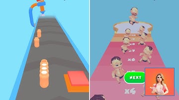 Baby Bottle Rush 👶🏻👼🏻🍼 All Levels Gameplay iOS