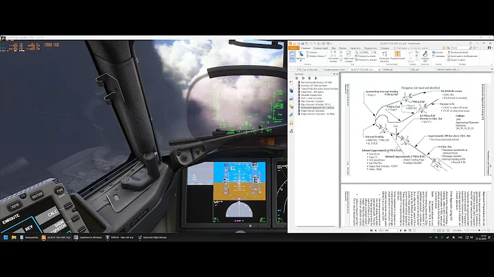 MSFS 2024 | iFly Boeing-737 MAX8 | Landing on HUD with HUD | Services with GSX
