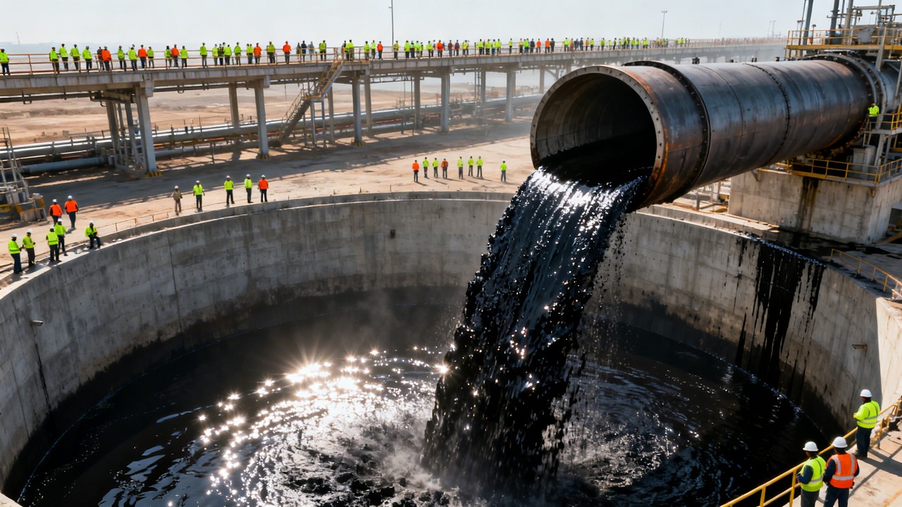 Как на заводе перекачивают 100 миллионов галлонов топлива.
