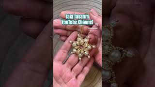 Princess Evening Dress Necklace Making on Takı Tasarım  YouTube Channel #shorts #takıtasarım