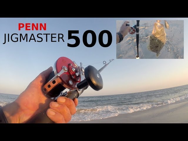 PENN Fishing Reels - JIGMASTER 500 Fish Reel - Fluke / Flounder & Shark on  the BIG Surf 