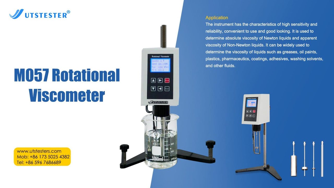 Viskometer Fresce Routine M057 Rotational Viscometer - YouTube