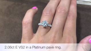 Solitaire Diamond Engagement Ring (2.06ct E-VS2)