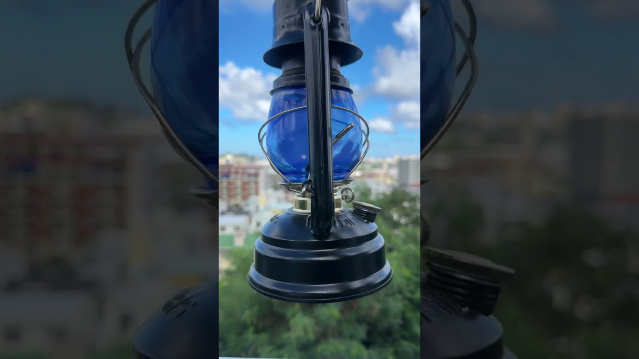 非耐熱）琉球ガラスランタングローブ （青空シリーズ）緑色×白 | 耐熱