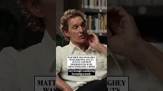 Matthew McConaughey Was Listening to U2s Rattle and Hum Deliberating If He Should Become a Monk