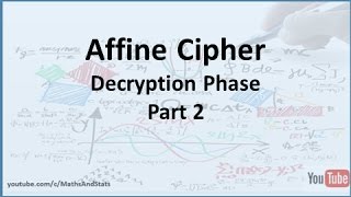Affine Cipher Decryption Phase - Part 2