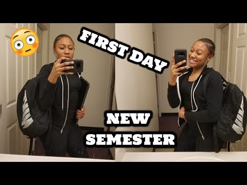 College Vlog: FIRST DAY OF SCHOOL SPRING 2018 (Morgan state University)