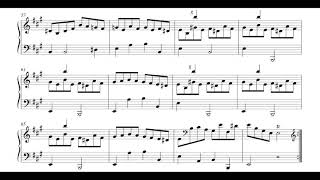 Domenico Scarlatti - Sonata in A-Major - K 113 - score