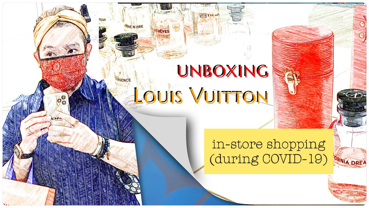 LUXURY SHOPPING IN NZ  UNBOXING Louis Vuitton Fragrance with engraving 