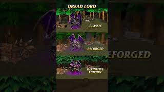 Warcraft 3 Undead Heroes GFX Comparison  Classic  Reforged  Definitive Edition