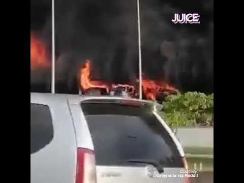 HUGE Fire At Kuala Lumpur Car Warehouse