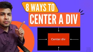 How to center a div in css horizontally & vertically in Hindi | 8 ways to center a div inside a div
