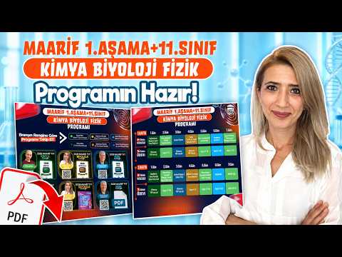Maarif Phase 1 + 11th Grade Biology: Study Together | Your 12-Week Schedule Is Ready | PDF