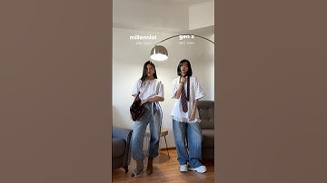 style difference || which one are you? #genz #millenial #fashion