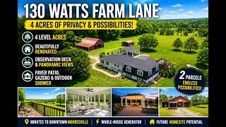 🏡 130 Watts Farm Lane | Mooresville, NC | 4 Acres   Future Homesite Opportunity