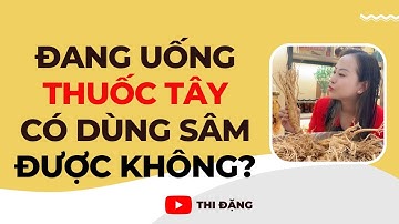 Đang Uống Thuốc Tây Có Uống Sâm Được Không? - Thi Đặng - ANaNa Nhân Sâm Korea