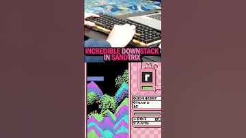 Incredible Downstack in Sandtrix #shorts #tetris