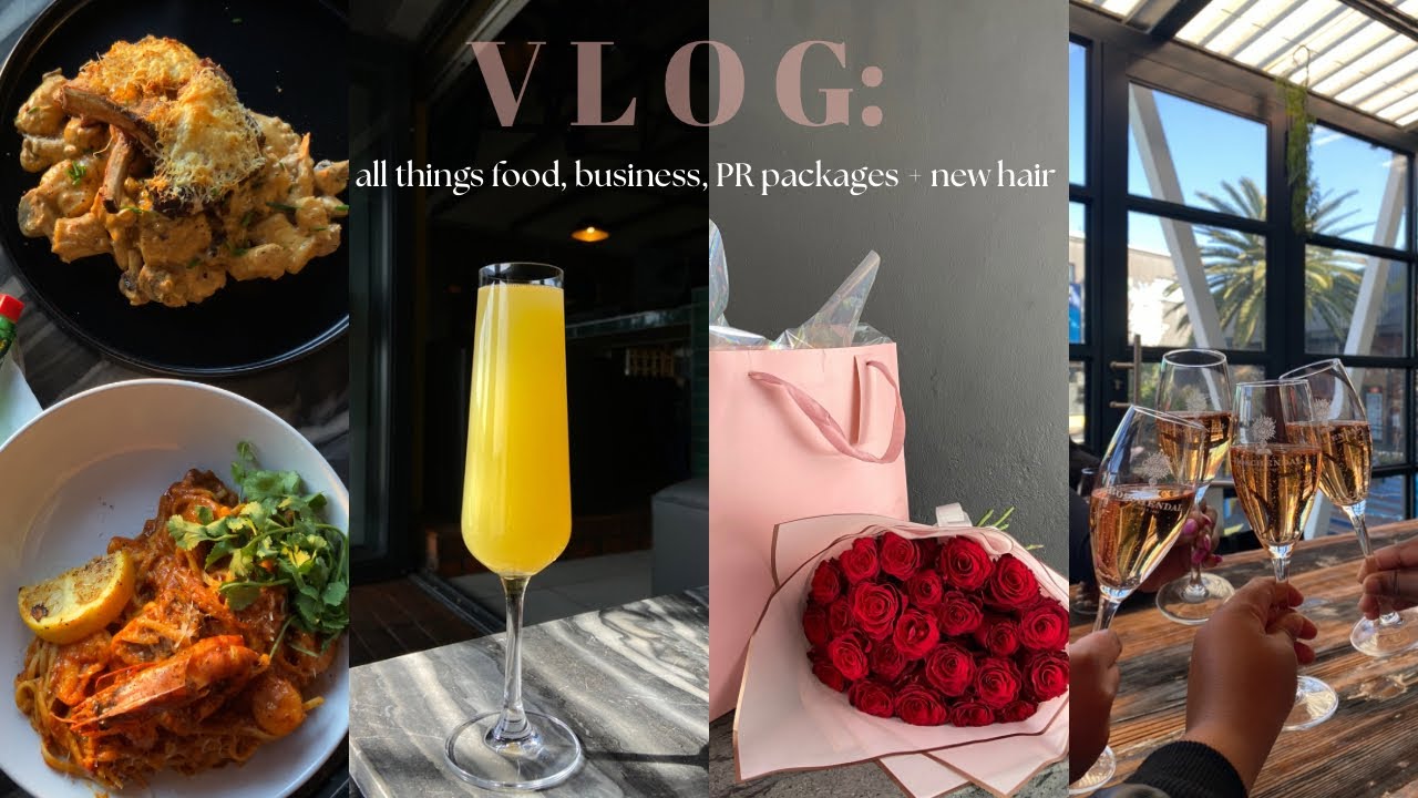 VLOG: all things food, business, PR packages + new hair