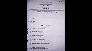 OU MBA 2ND SEM HUMAN RESOURCE MANAGEMENT  PREVIOUS QUESTION PAPERS