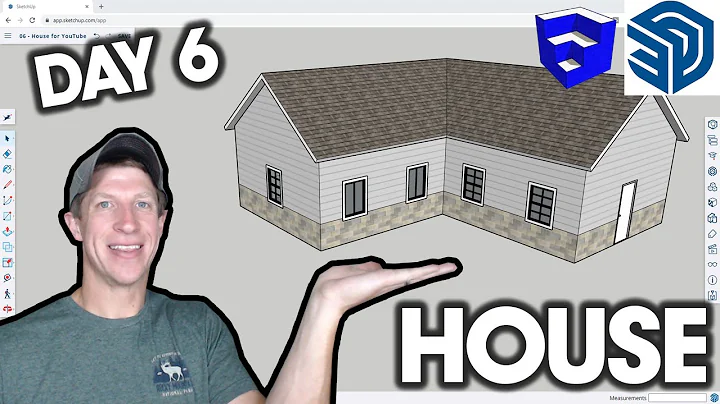 Learn SketchUp in 30 Days DAY 6 - Modeling a HOUSE!