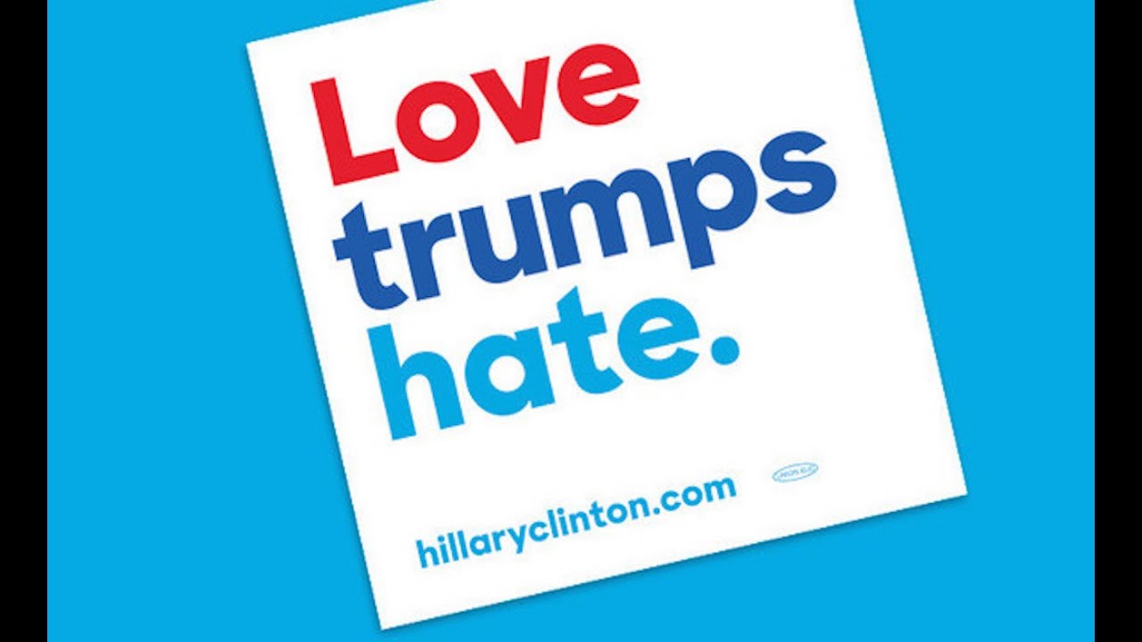 hillary clinton s lovely anti trump slogan youtube