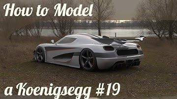 3D Car Modeling Tutorial pt.19 | Koenigsegg One:1 | Smoothing
