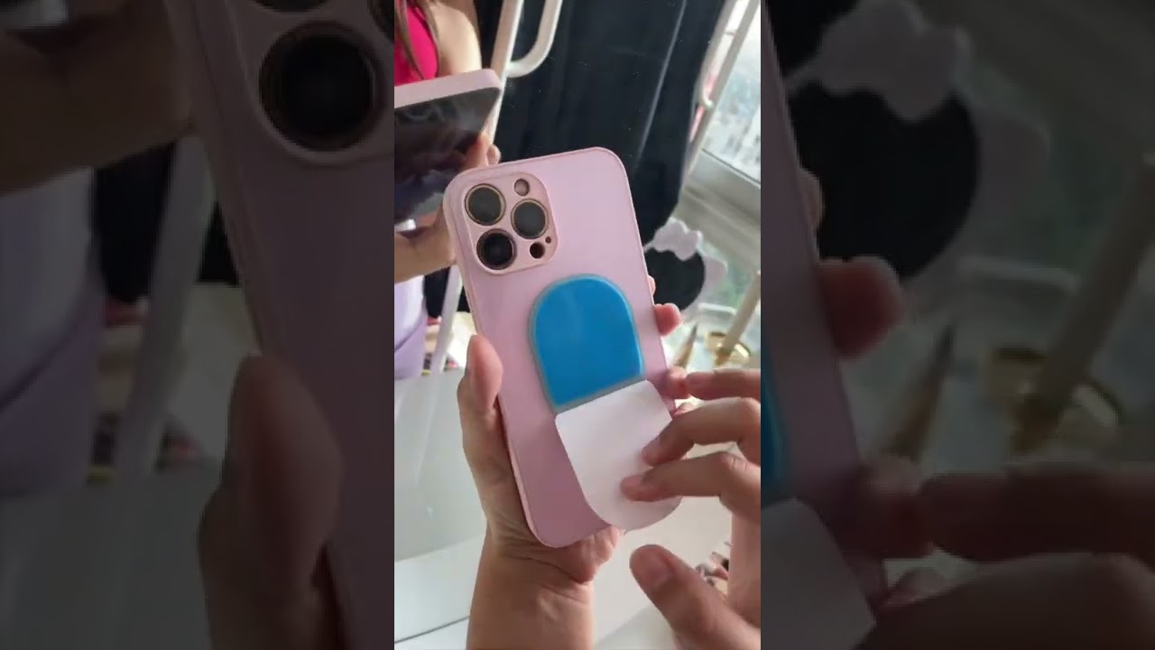 Testing a WEIRD😵&zwj;💫 tech item! Phone sticks ANYWHERE?? Pass 👍🏼 or Fail 👎🏼? | Heli Ved #Shorts