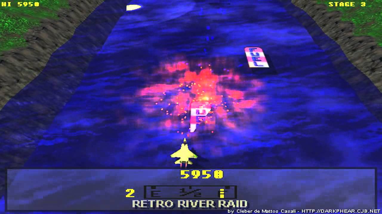 Retro River Raid Gameplay - 80ger Remake