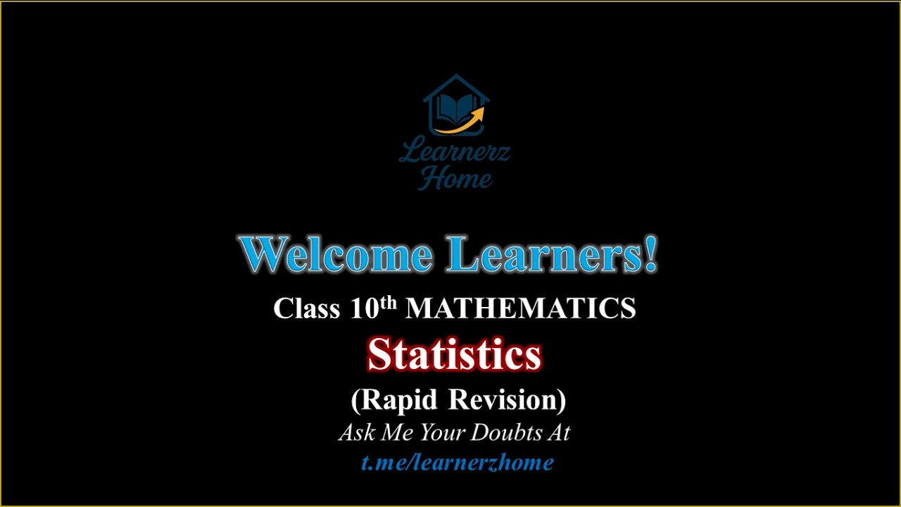 #AskYour10thDoubts 15: Statistics Full Chapter in 20 Mins: The 