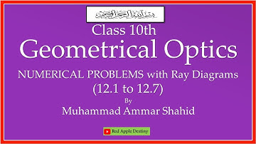 Numerical 12.1 to 12.7; GEOMETRICAL OPTICS, Physics 10th Class