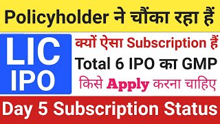 LIC IPO Subscription Status 🔥 LIC IPO Subscription | LIC IPO | Campus IPO GMP Upcoming IPO May 2022
