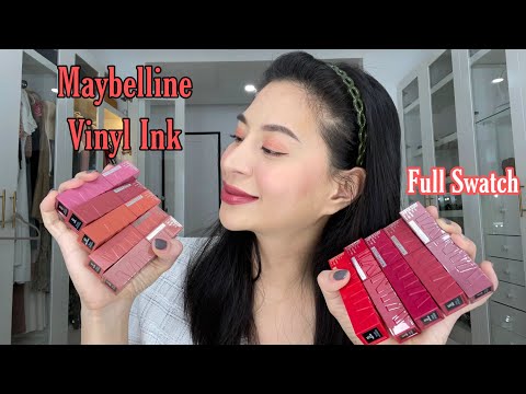 Maybelline Superstay Vinyl Ink Review |Swatches (10 shades)