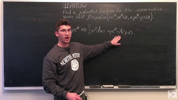 Problem of the Week: Find a potential function for the conservative vector field