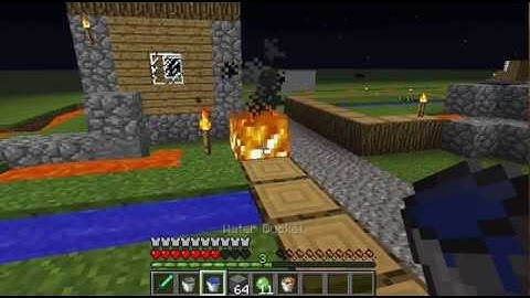 Minecraft How to Put Out Fire (and using Fireproof wood)