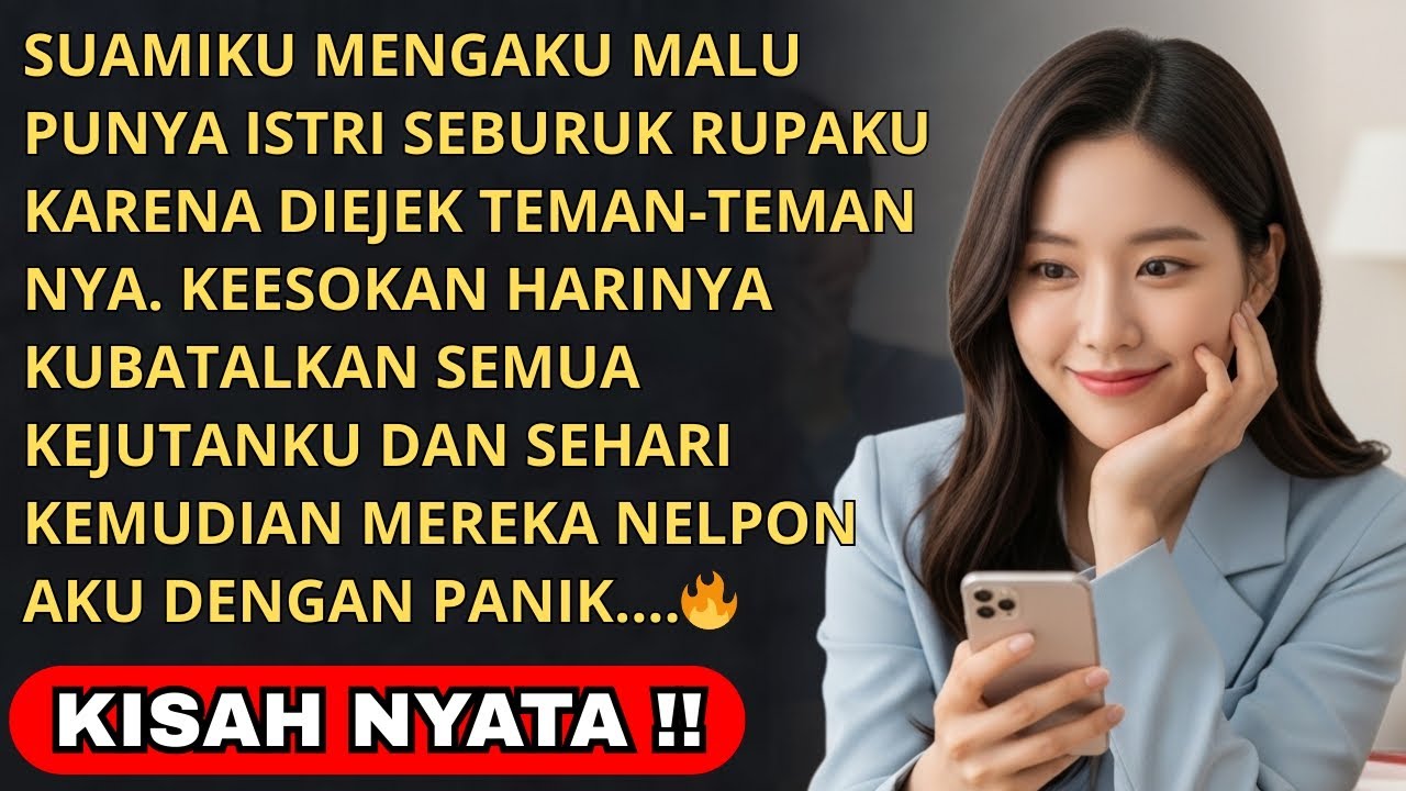 SUAMIKU DAN TEMAN TEMANNYA MENGEJEKU TAK SELEVEL DENGAN MEREKA -ESOKYA MEREKA MENELFONKU PANIK KARNA