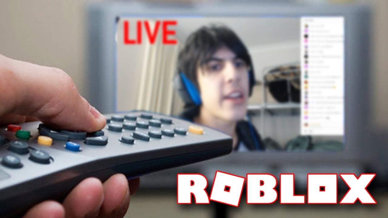 BEING ON LIVE TV IN ROBLOX YouTube