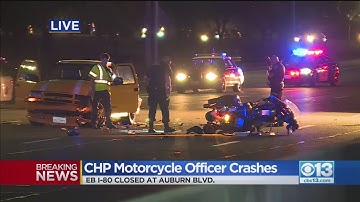 CHP Motorcycle Officer Involved In Crash On I-80