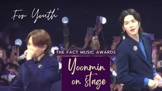 TMA  "For Youth" - Yoonmin's interactions on stage