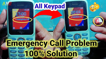 Emergency Call Problem | itel Mobile Emergency Call Problem | Keypad Mobile Emergency Call NoService