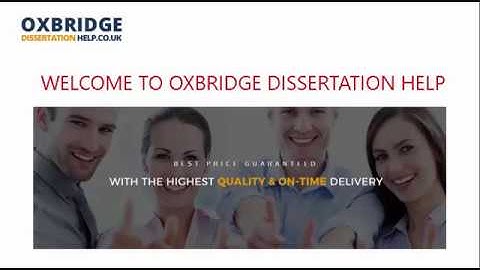 Oxbridge Dissertation Writing, Editing Help UK