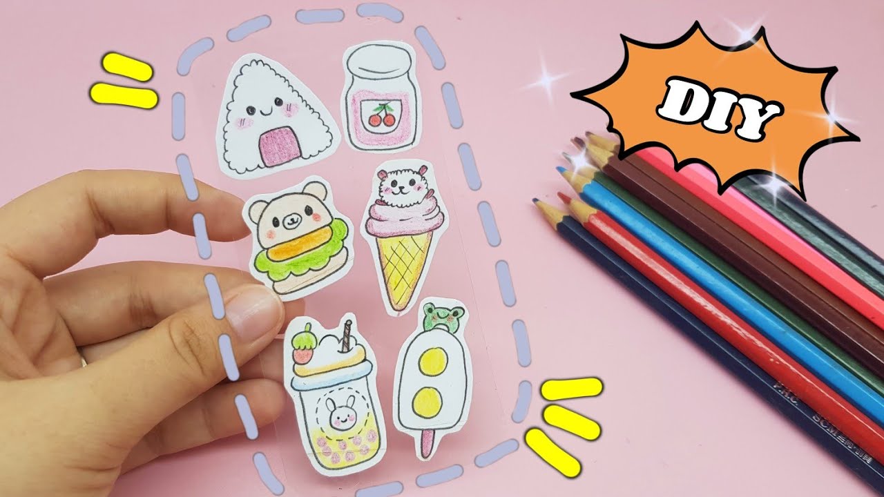 Tự tay làm Cute sticker handmade với khoảng trống thời gian
