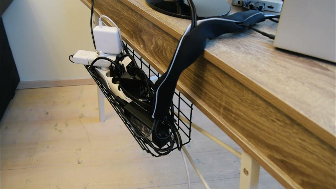 Under Desk Cable Management Tray DIY 