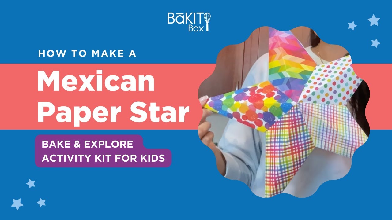 How to Make a Mexican Paper Star | Churro Bake &amp; Explore Craft Activity ...