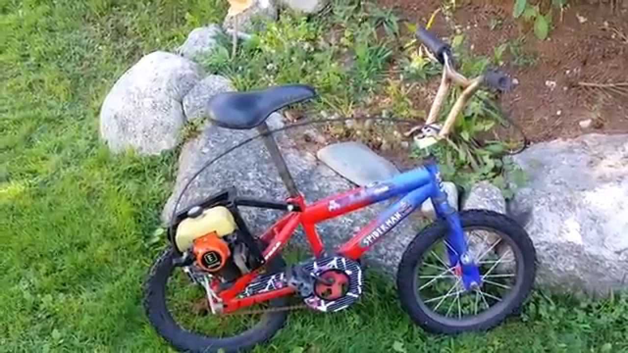 homemade gas powered bicycle