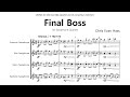 Final boss for saxophone quartet perusal score  assembly quartet