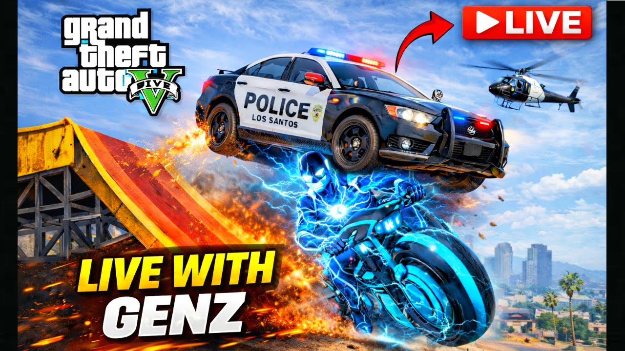 🔴GTA 5 LIVE Full Chaos in Los Santos Explosions Cops Madness Day 1 # ...